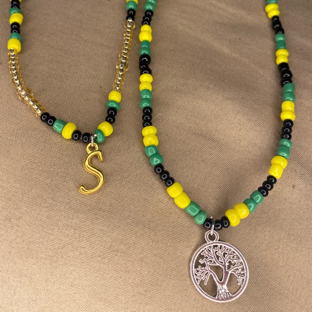 Jamaican beaded necklace
